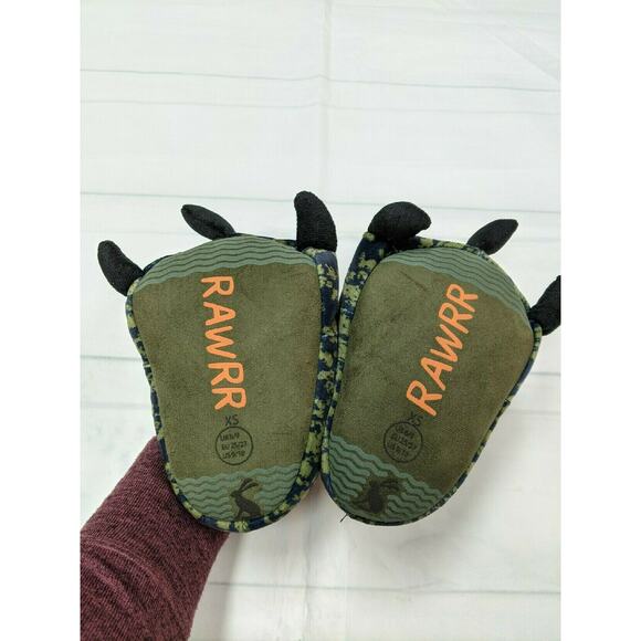 Joules Youth Size XS (9-10 Toddler) Dinosaur Feet Slipper - Picture 4 of 5